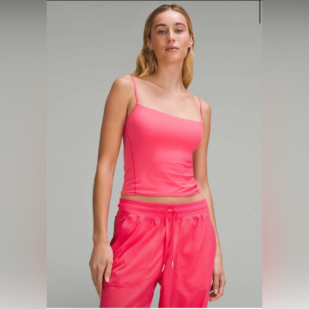 Lululemon Wundermost Ultra-Soft Nulu Spaghetti-Strap Cami Tank Top -Glaze Pink M